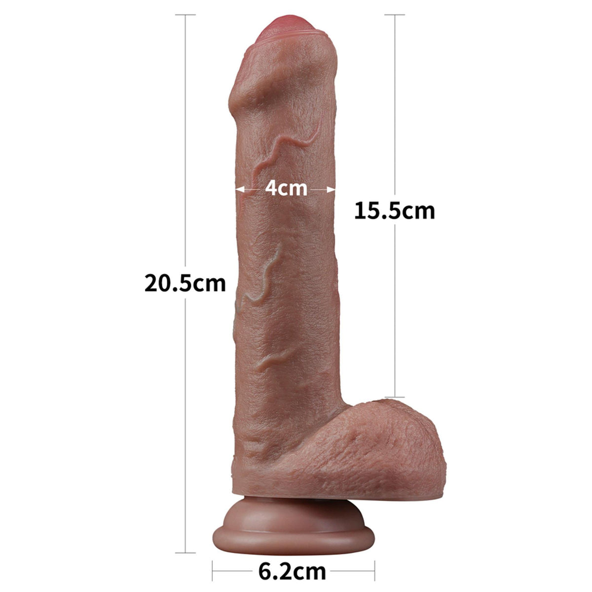 2-8'' Dual Layered Silicone Cock-2