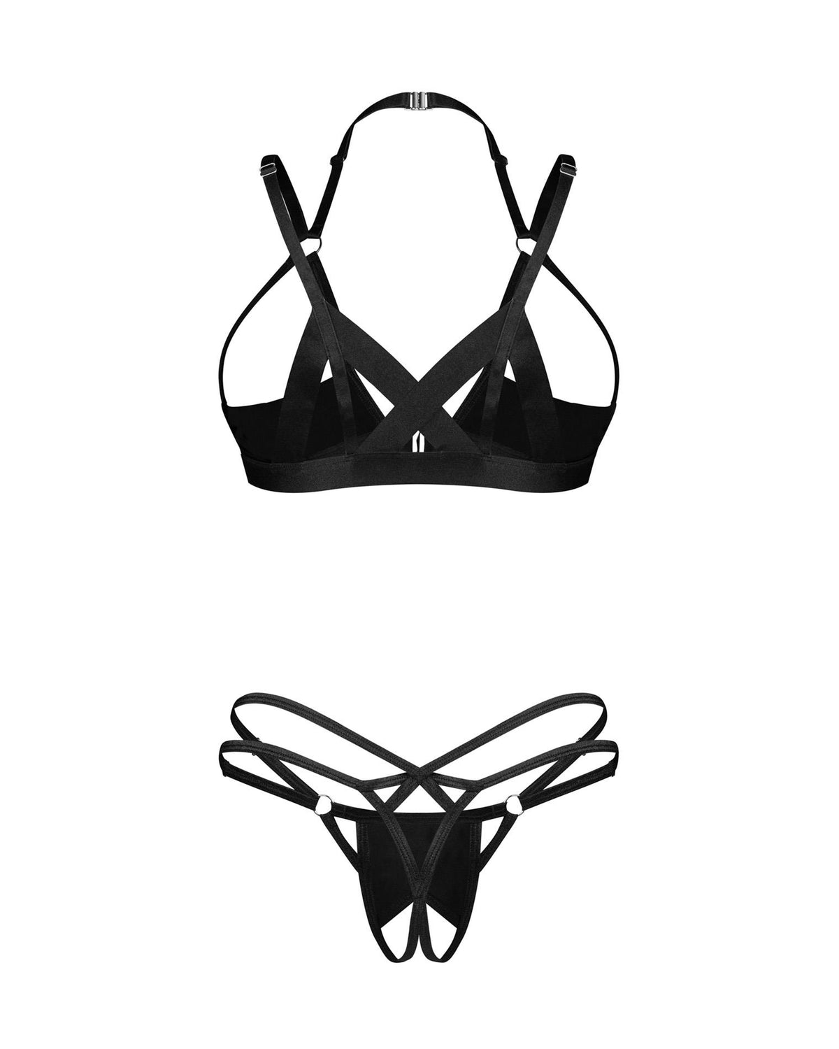 3-Komplet bielizny erotycznej otwarty Keira Lise Obsessive L/XL-3