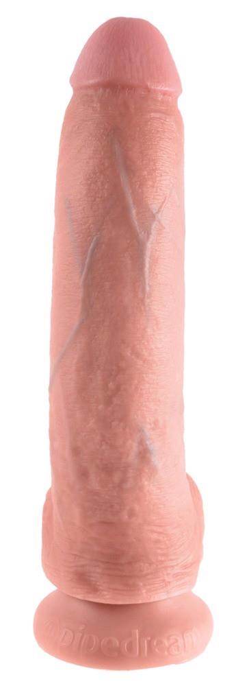 4-Dildo realistyczne King Cock z jądrami PVC 22,9 cm-4