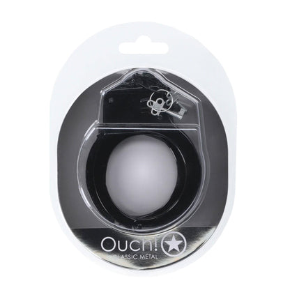 2-Kajdanki metalowe Ouch! czarne 24,2 cm-2