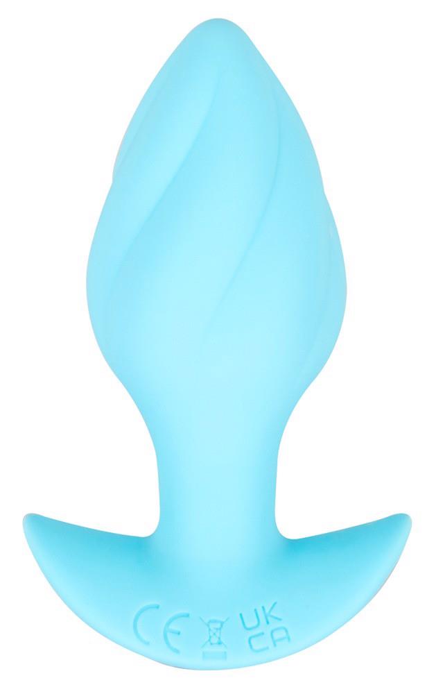 6-Korek analny wibrujący Cuties niebieski 7 trybów USB-6