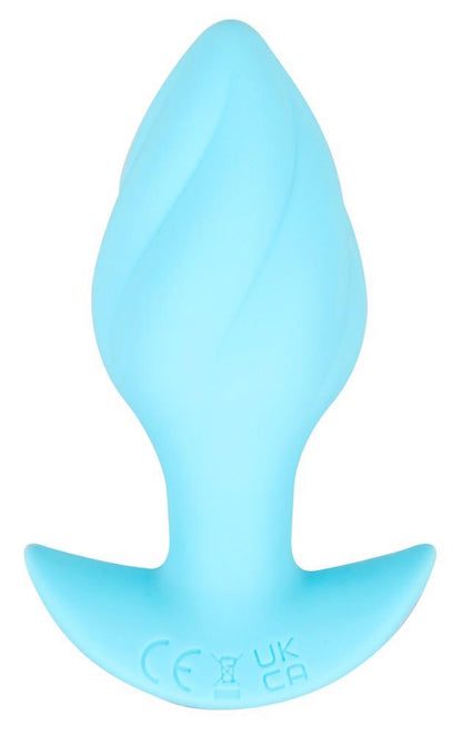 6-Korek analny wibrujący Cuties niebieski 7 trybów USB-6