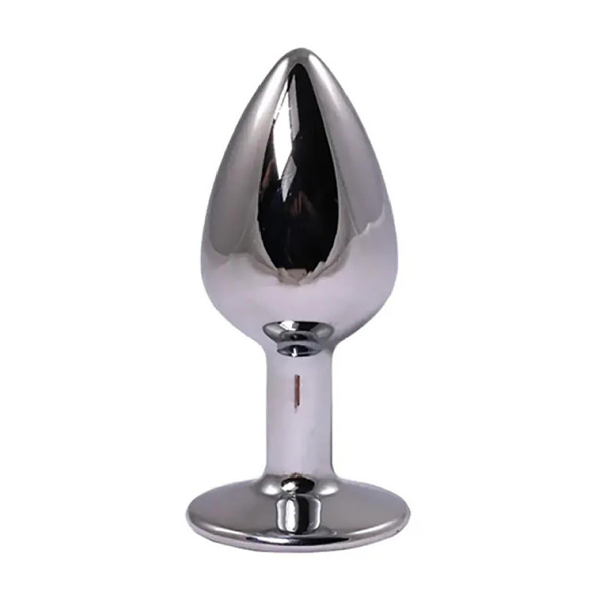 1-Duży srebrny korek analny z czerwonym diamentem Fantasy 9 cm-1