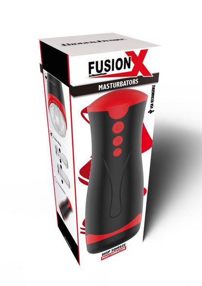 1-Masturbator wibrujący z ściskaniem Hidden Desire Fusion X czarny-1