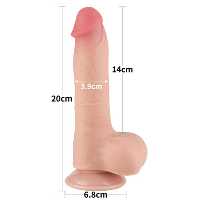 2-8'' Sliding Skin Dual Layer Dong Flesh-2