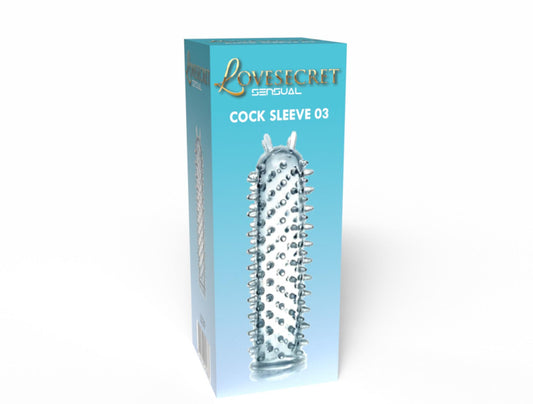 2-Rękaw na penisa przezroczysty z wypustkami Lovesecret 12,5 cm-2