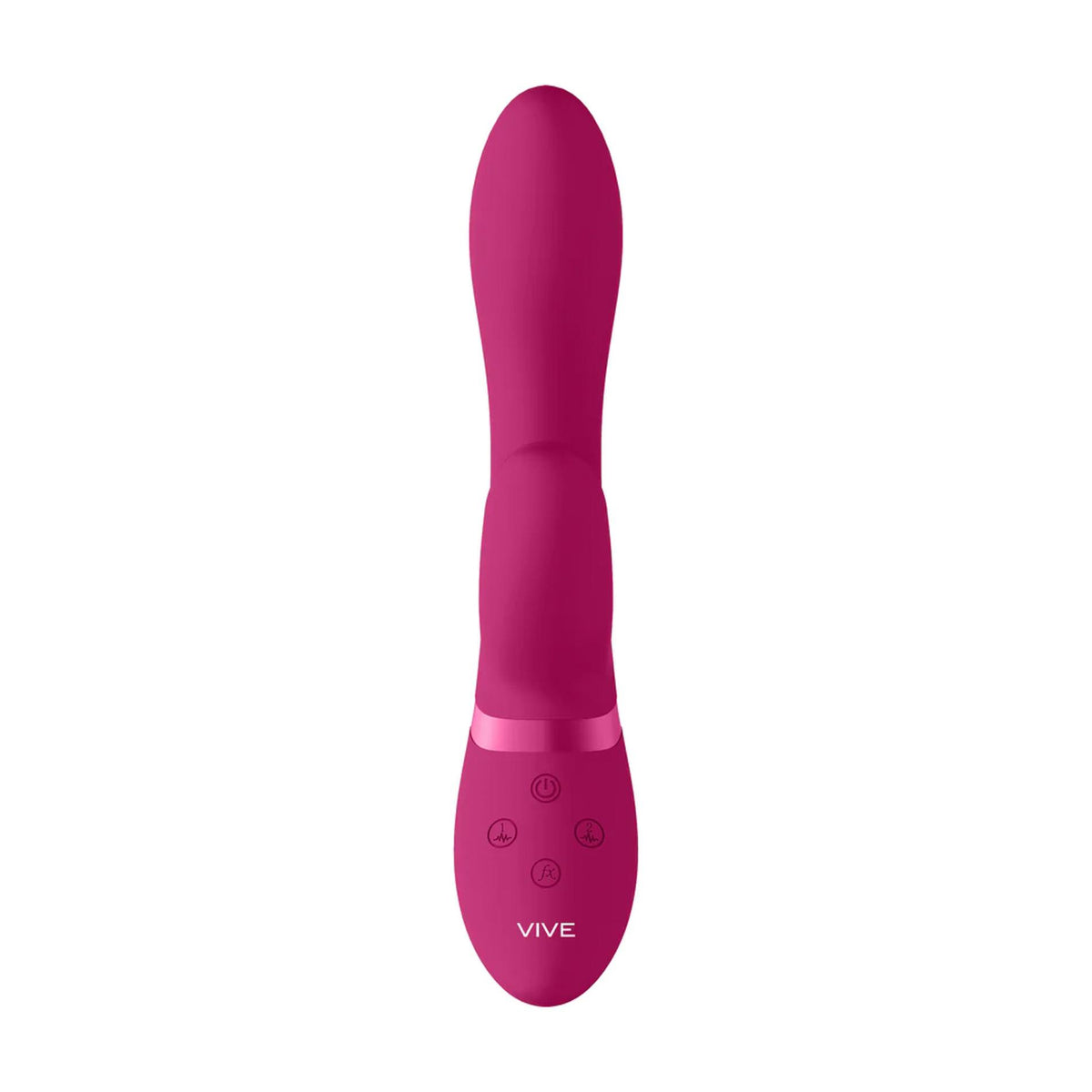 2-Wibrator króliczek silikonowy Vive Kyra różowy USB 21 cm-2