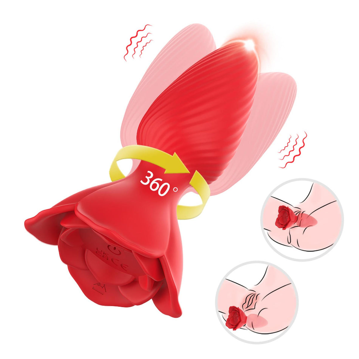 5-Plug analny wibrujący Honey Jelly róża 9 trybów 10,9 cm-5
