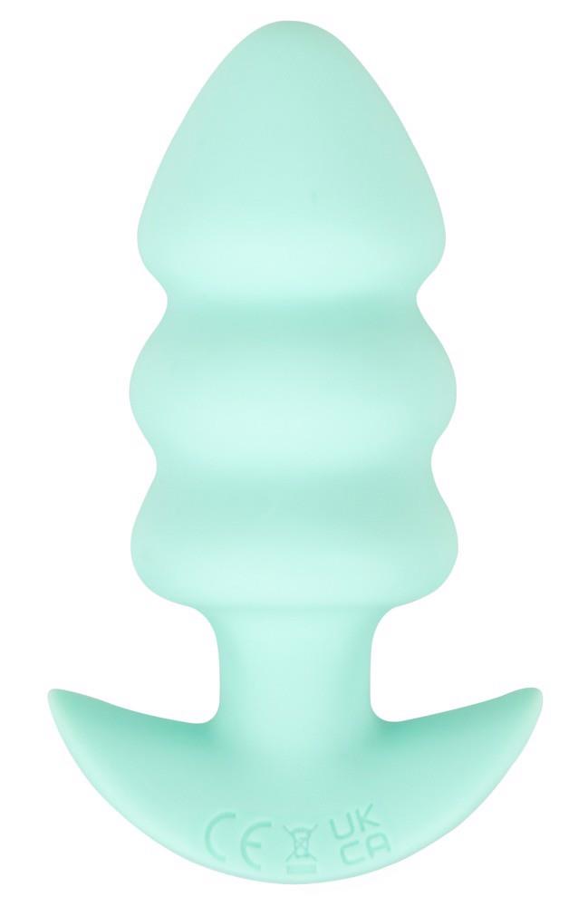 1-Mini korek analny wibrujący Cuties zielony USB-1