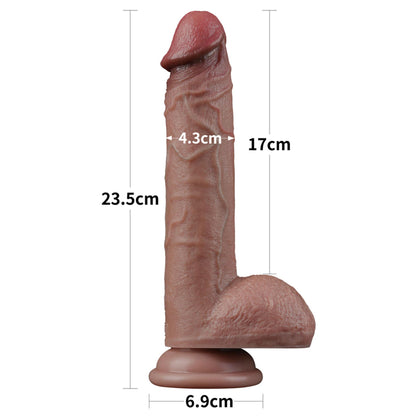 1-9'' Dual Layered Silicone Cock-1
