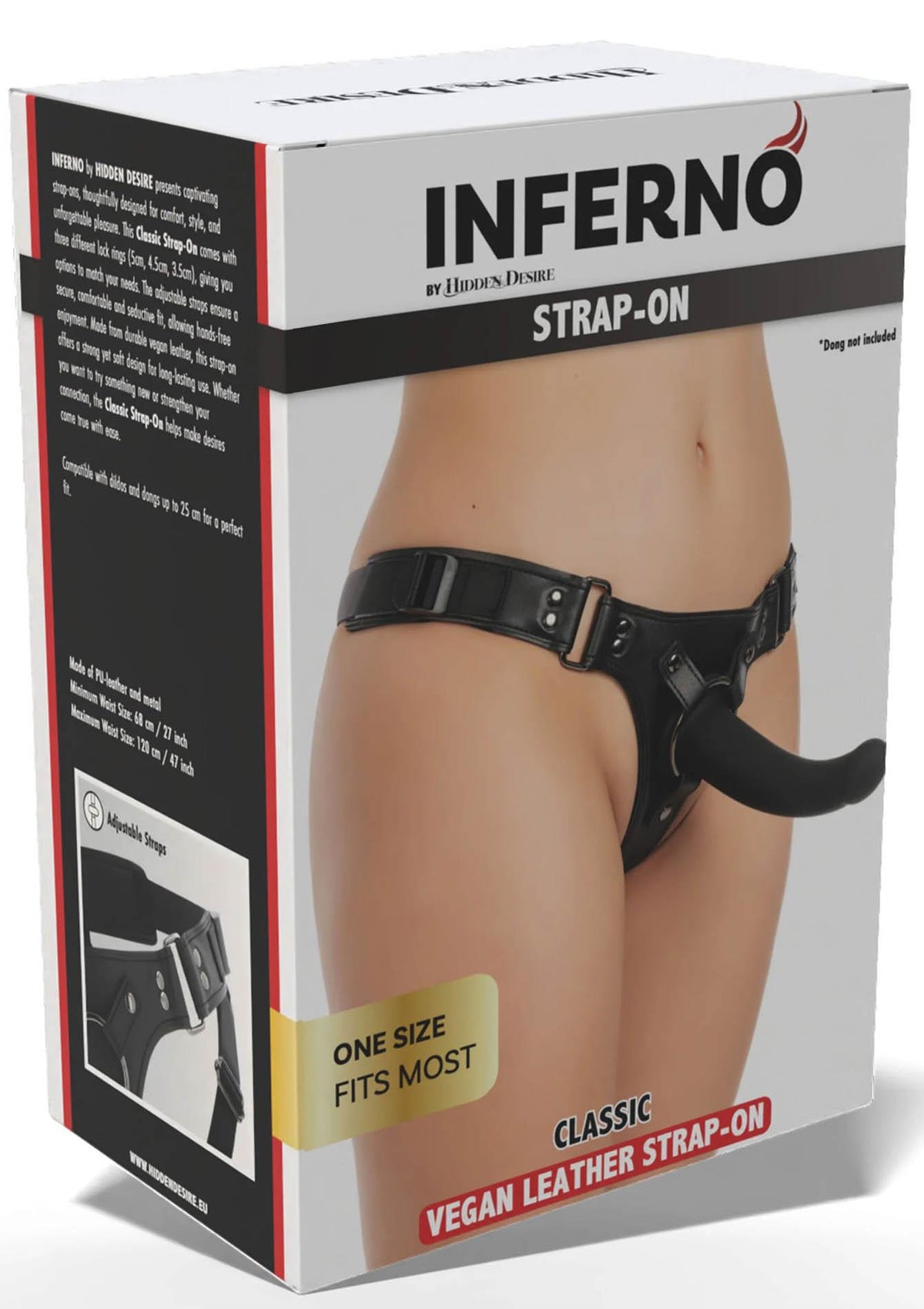 3-Uprząż strap on Classic Hidden Desire z wymiennymi pierścieniami-3