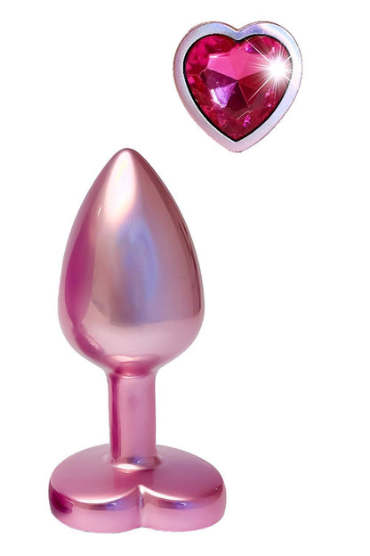 1-Korek analny Gleaming Love aluminium różowy mały-1