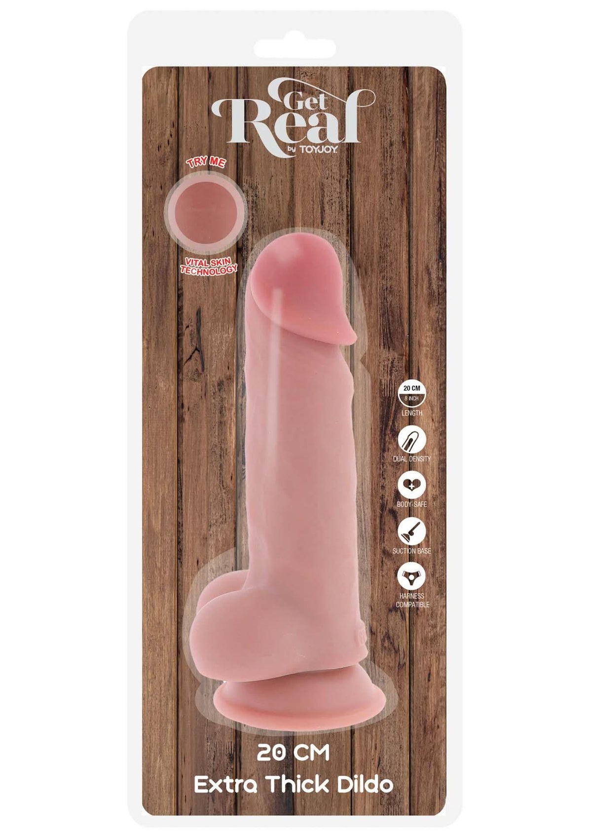4-Dildo realistyczne grube Dual Density ToyJoy 20 cm-4