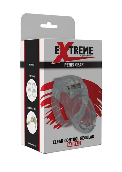 3-Pas cnoty transparentny Clear Control Hidden Desire 9 cm-3