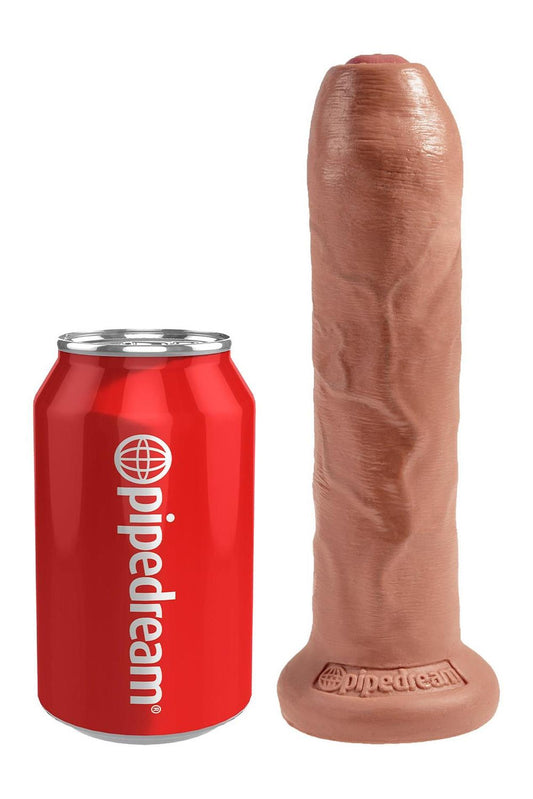 1-Dildo realistyczne King Cock nieobritzane 18 cm opalony-1