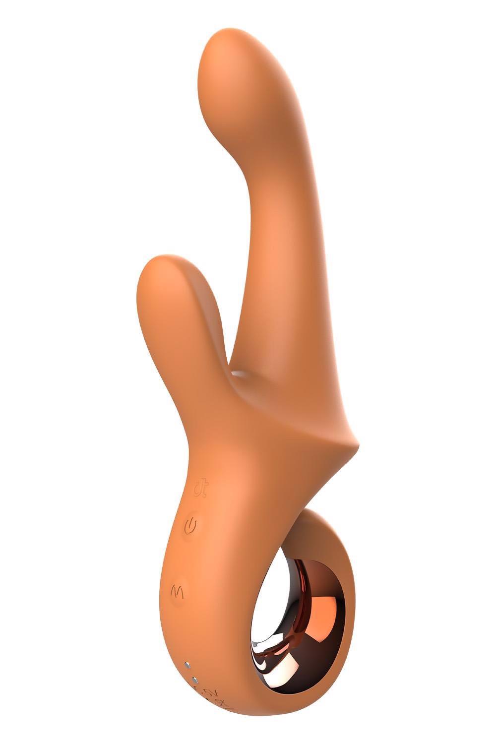 2-Wibrator króliczek punktu G Glam Dreamtoys silikonowy USB-2