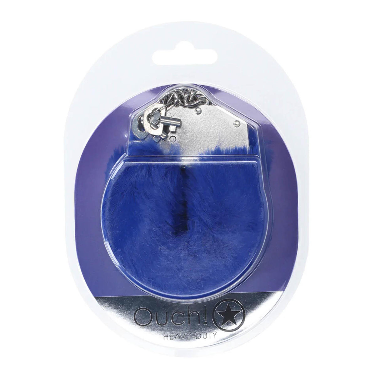 1-Puszyste kajdanki wzmocnione Ouch granatowe-1
