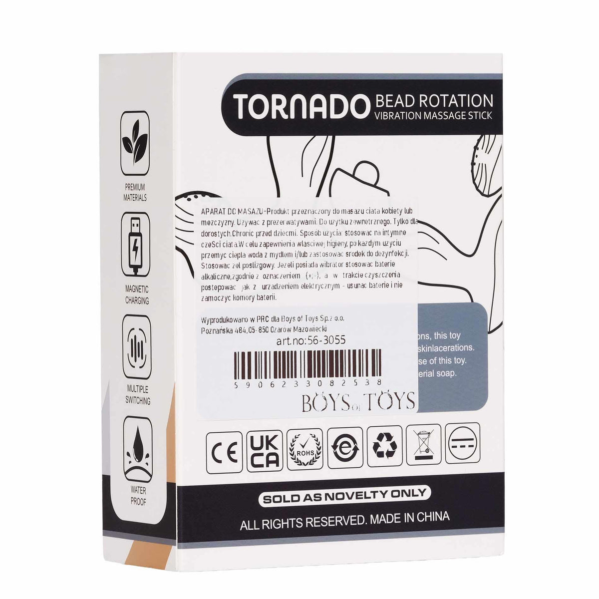 4-Masażer prostaty Tornado obrotowy silikonowy B Series Cute 14 cm-4