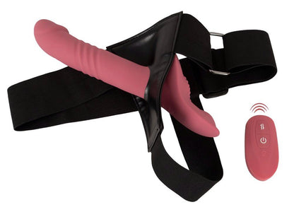 3-Wibrator strap on You2Toys Your różowy USB z pilotem-3
