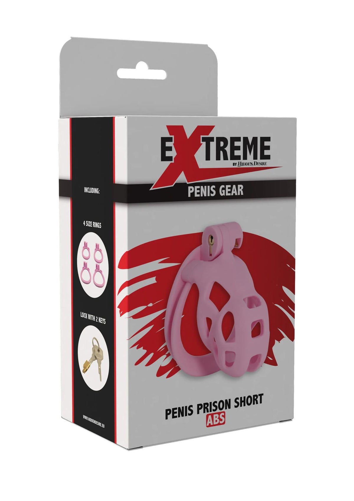 3-Klatka na penisa Penis Prison różowa 8 cm-3
