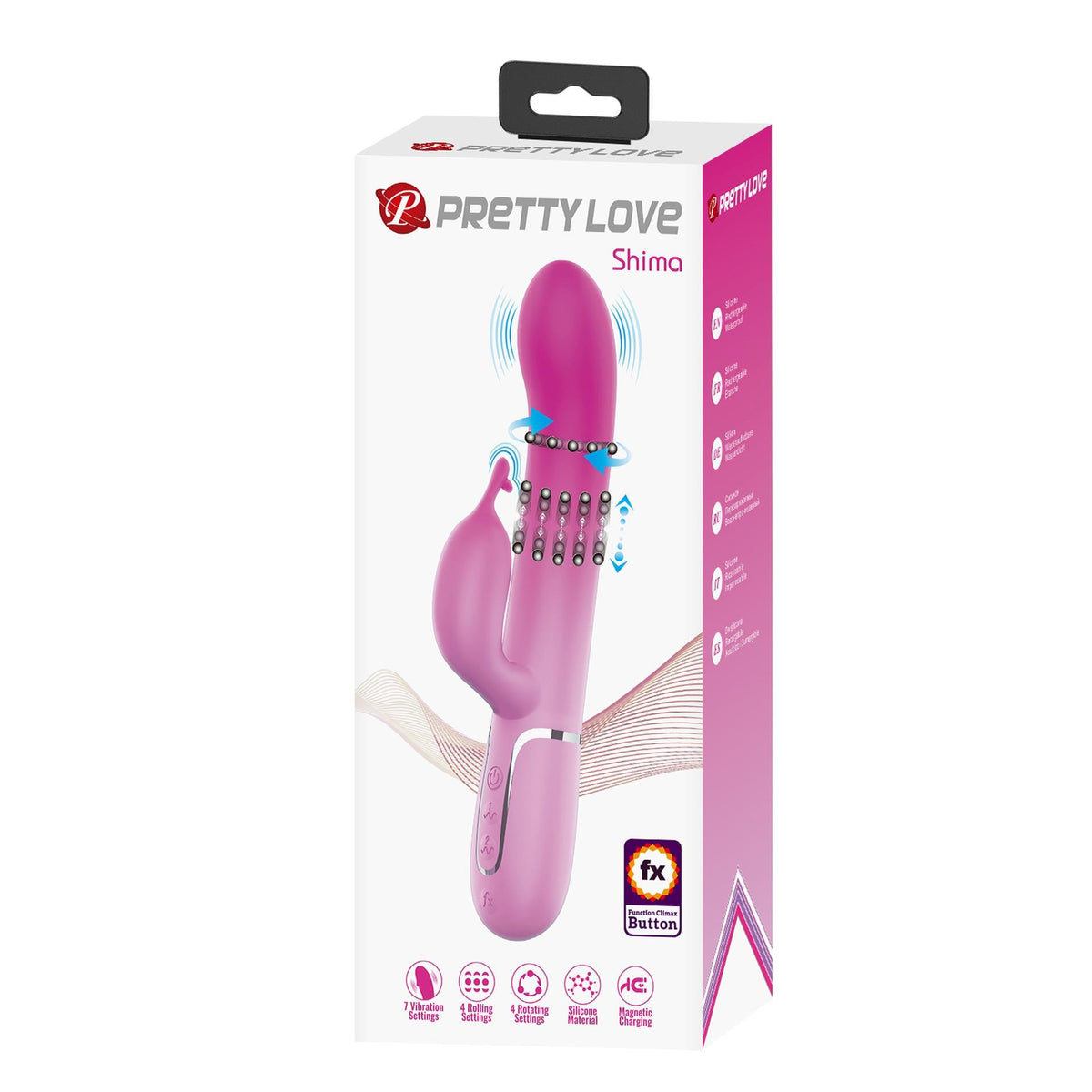 3-Wibrator króliczek Pretty Love Shima 7 wibracji 4 rotacje-3