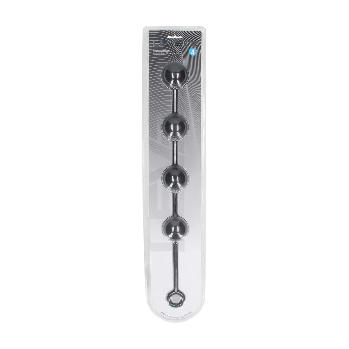 2-Kulki analne silikonowe Levelz XL 5cm czarne-2