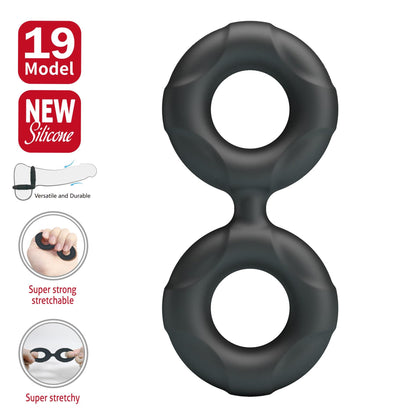 4-Pierścień erekcyjny silikonowy RADWAN Crazy Bull wodoodporny 2 1 cm-4