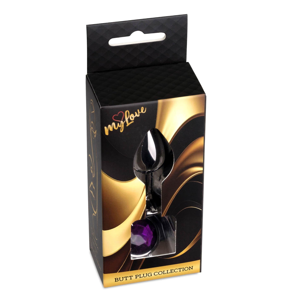 5-MyLove Toys - Jewellery Dark Silver PLUG- Purple-5