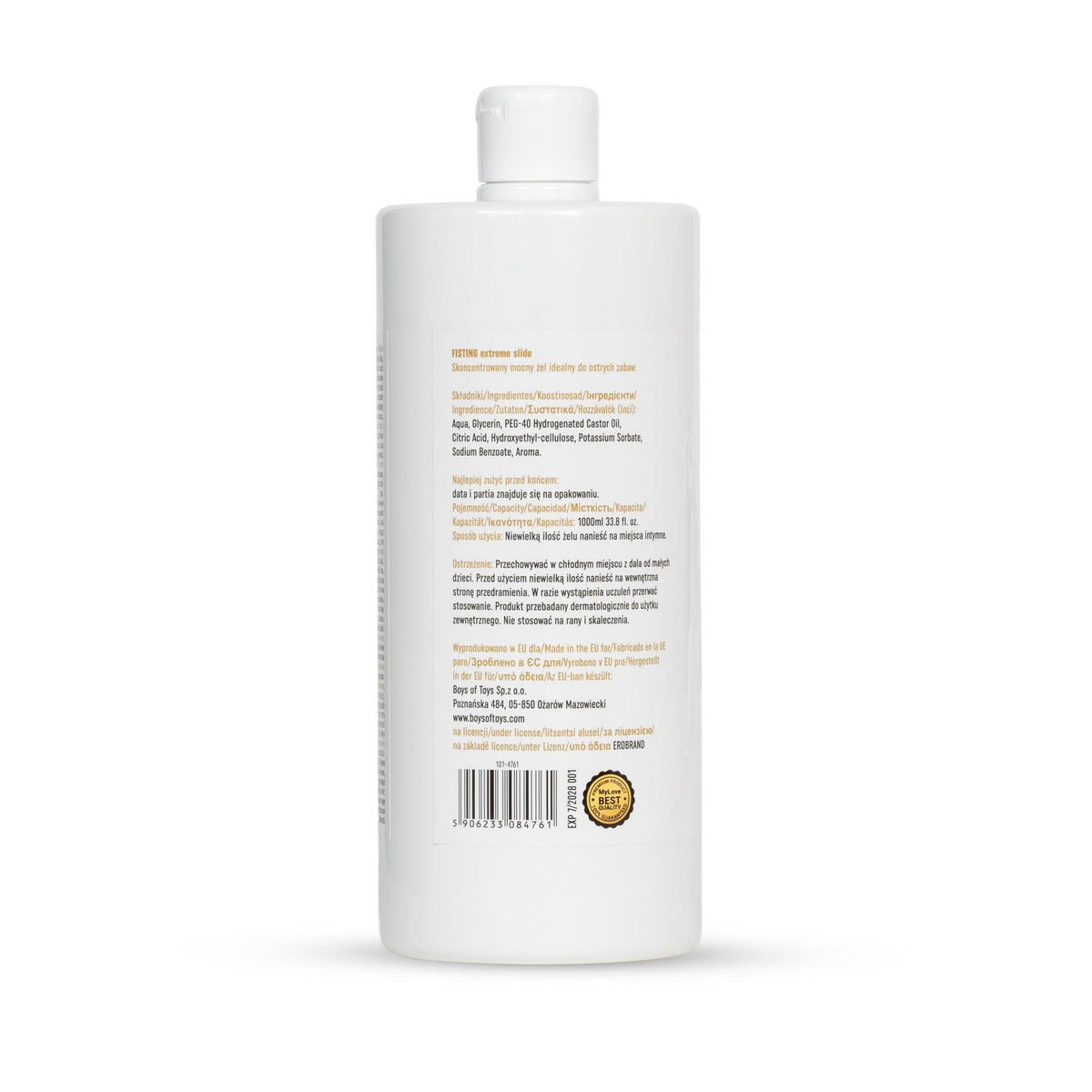 5-Żel do fistingu MyLove Extreme Slide wiśniowy 1000 ml-5