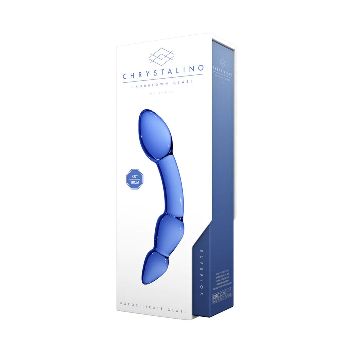 1-Szklane dildo Chrystalino Superior niebieskie 18 cm-1