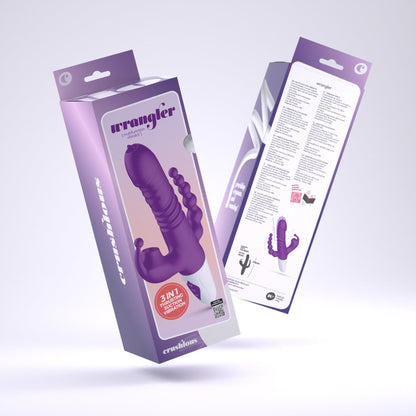 1-Wibrator punktu G Crushious Wrangler z posuwem i ssaniem USB 23 cm-1