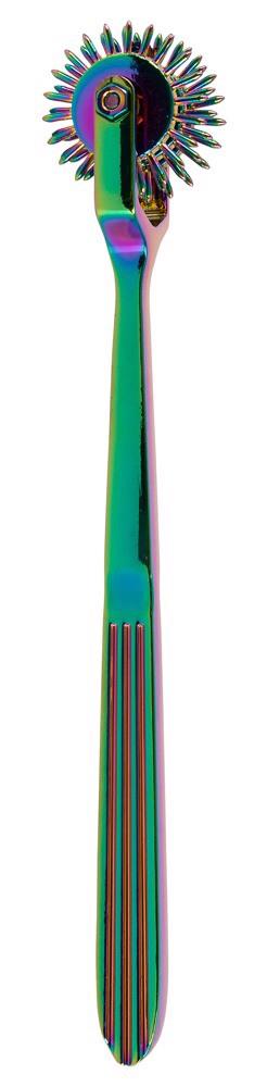 4-Wiatraczek BDSM potrójny tęczowy metalowy fetish Collection 18,5 cm-4
