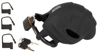 1-Black velvets Cock & Ball cage-1