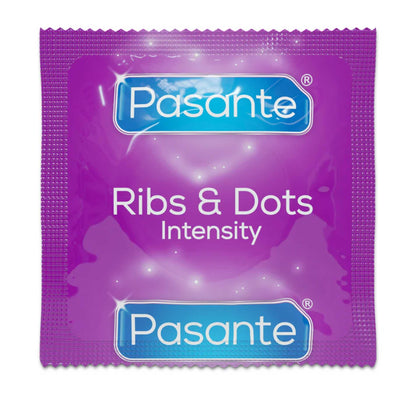 2-Prezerwatywy Pasante Ribs Dots Intensity prążkowane kropkowane 144 szt-2
