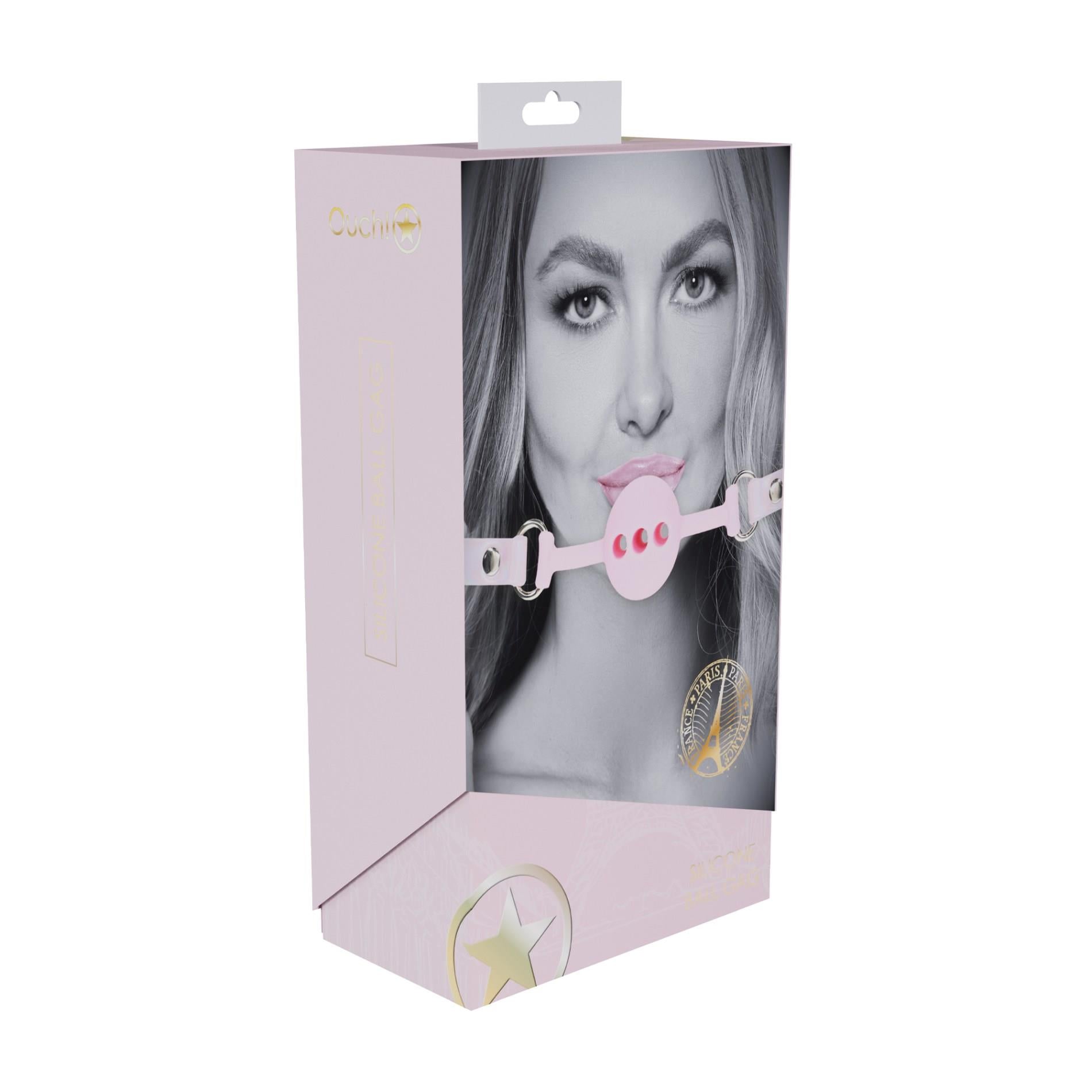 3-Paris Collection - Silicone Ball Gag - Pink-3