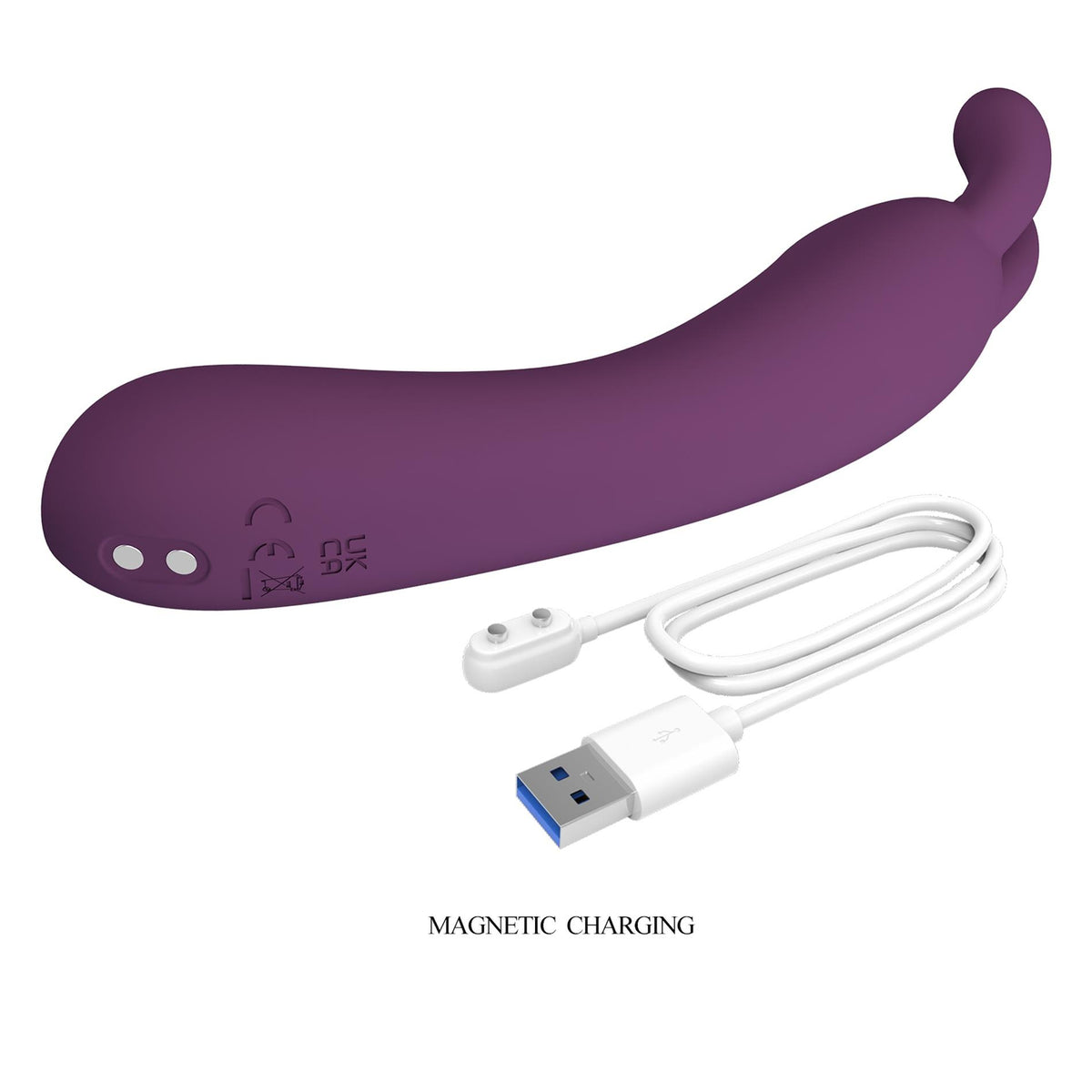 1-Silikonowy wibrator punktu G Pretty Love DJ Rabbit 10 trybów USB-1