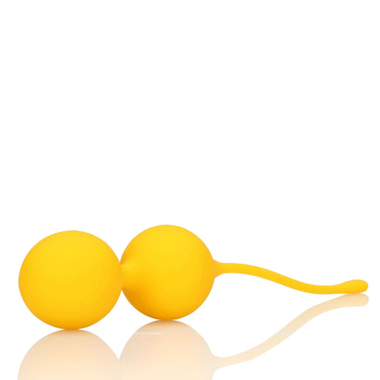 2-Kulki Kegla silikonowe Loveline Carambola żółte-2