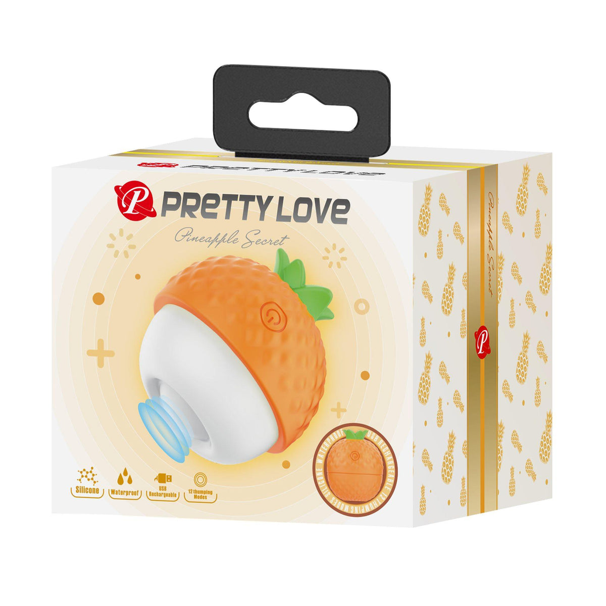 1-Silikonowy wibrator Pineapple Secret Pretty Love 12 trybów uderzeń-1