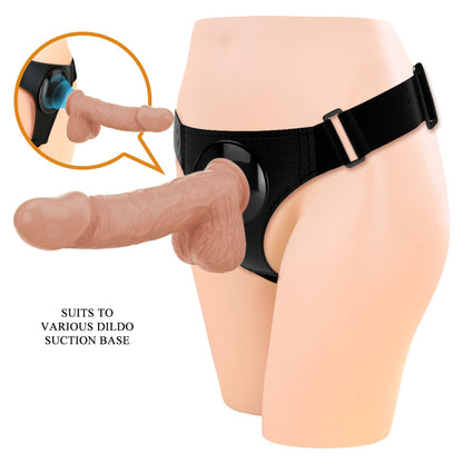 3-Uprząż strap-on majtkowa Pretty Love Jerry z dildo cielistym 19 cm-3