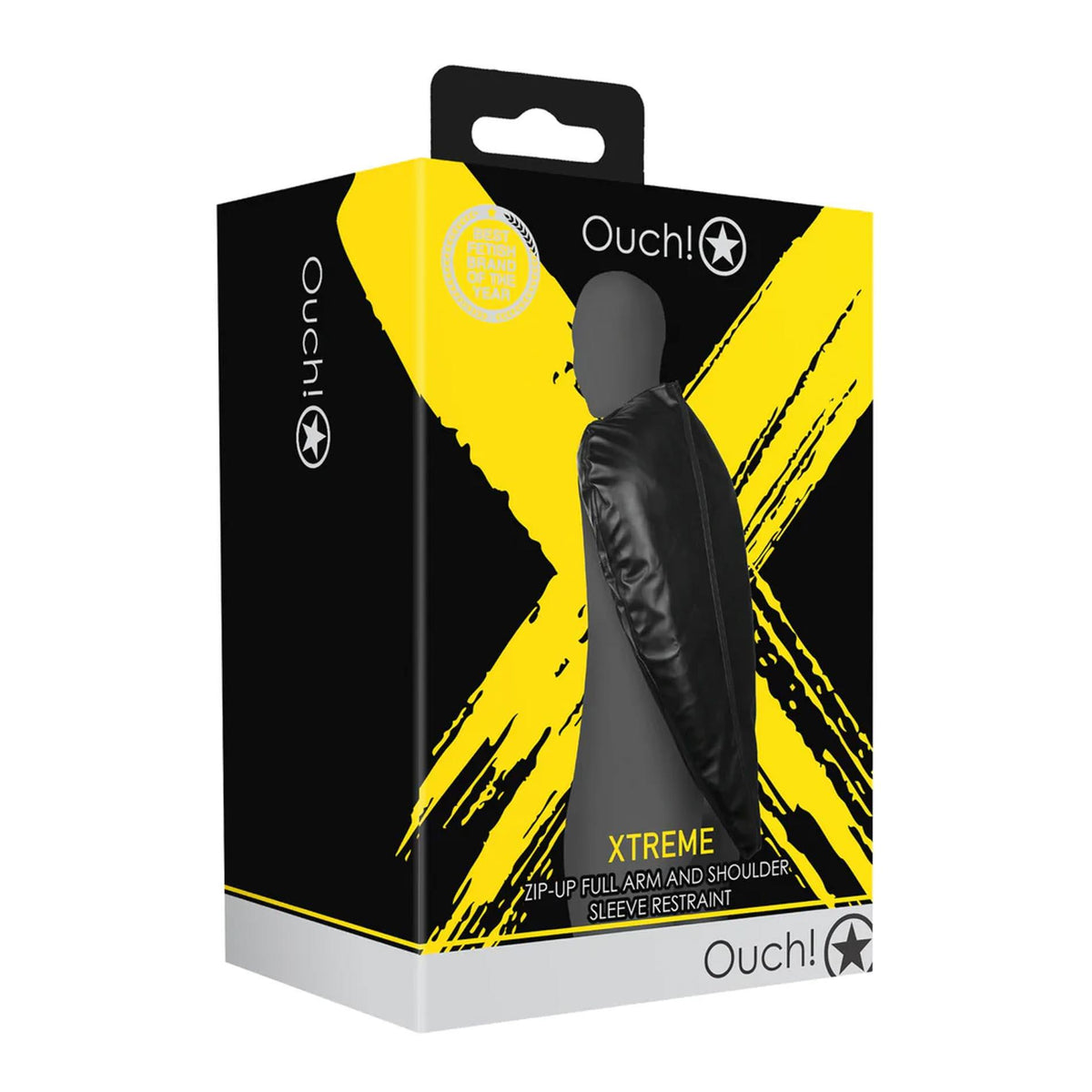 2-Uprząż krępująca ramiona i barki Ouch! czarna z zamkiem 48,5 cm-2