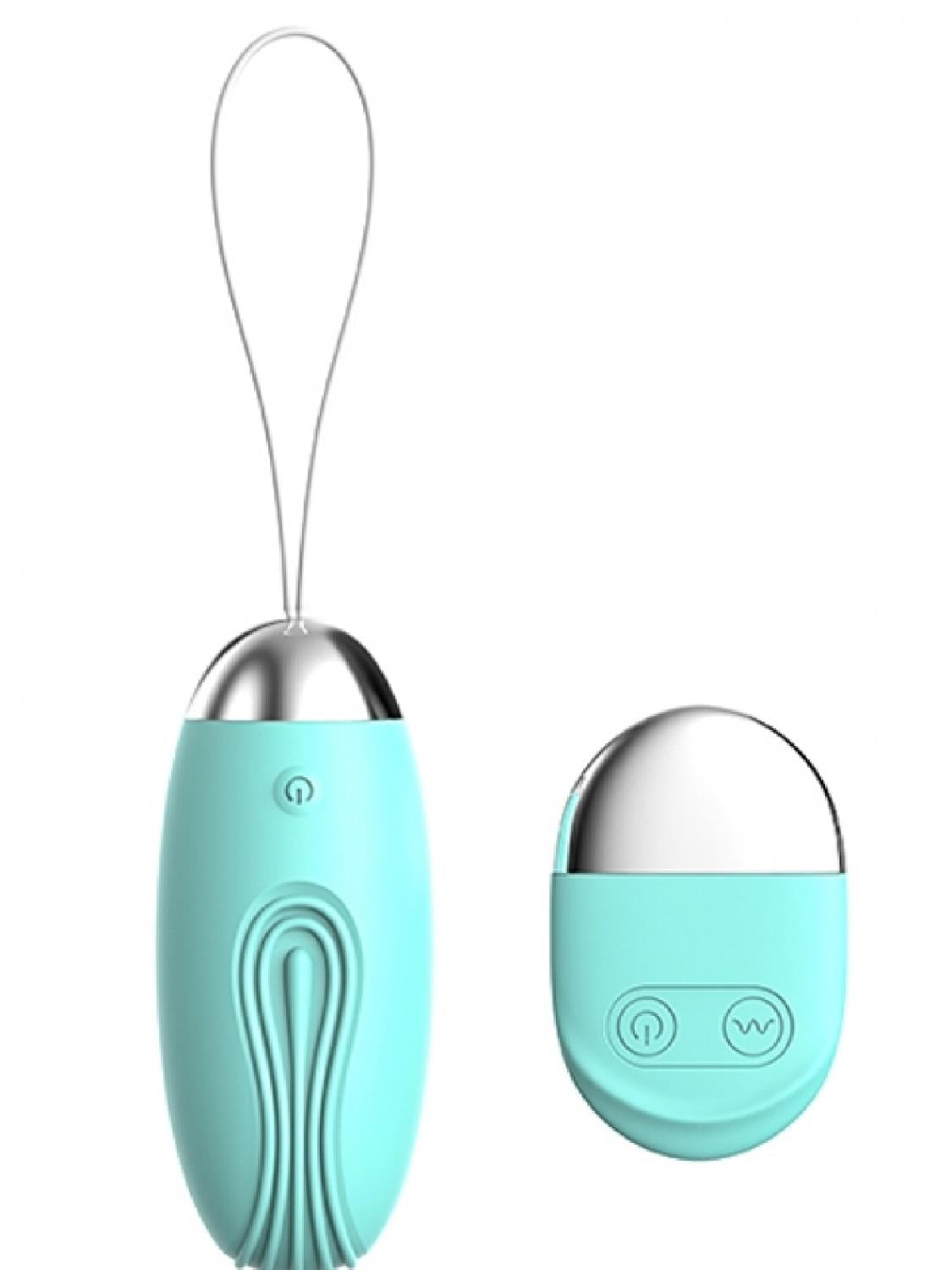1-Wibrujące jajko zdalne Argus miętowozielone USB 8 cm-1