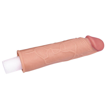 4-Add 1"" Pleasure X Tender Penis Sleeve Flesh-4