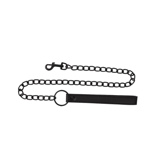 1-Smycz BDSM z łańcuchem metalowym Fierce Euphoria 80 cm-1