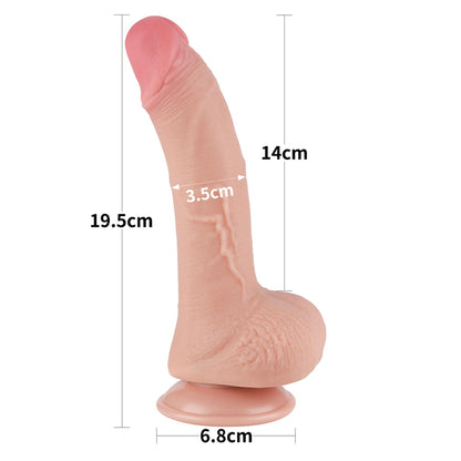 1-7.5'' Sliding Skin Dual Layer Dong Flesh-1