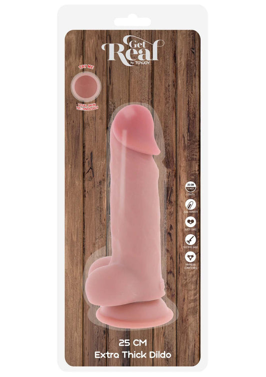1-Dildo realistyczne dual density ToyJoy TPE 25 cm-1