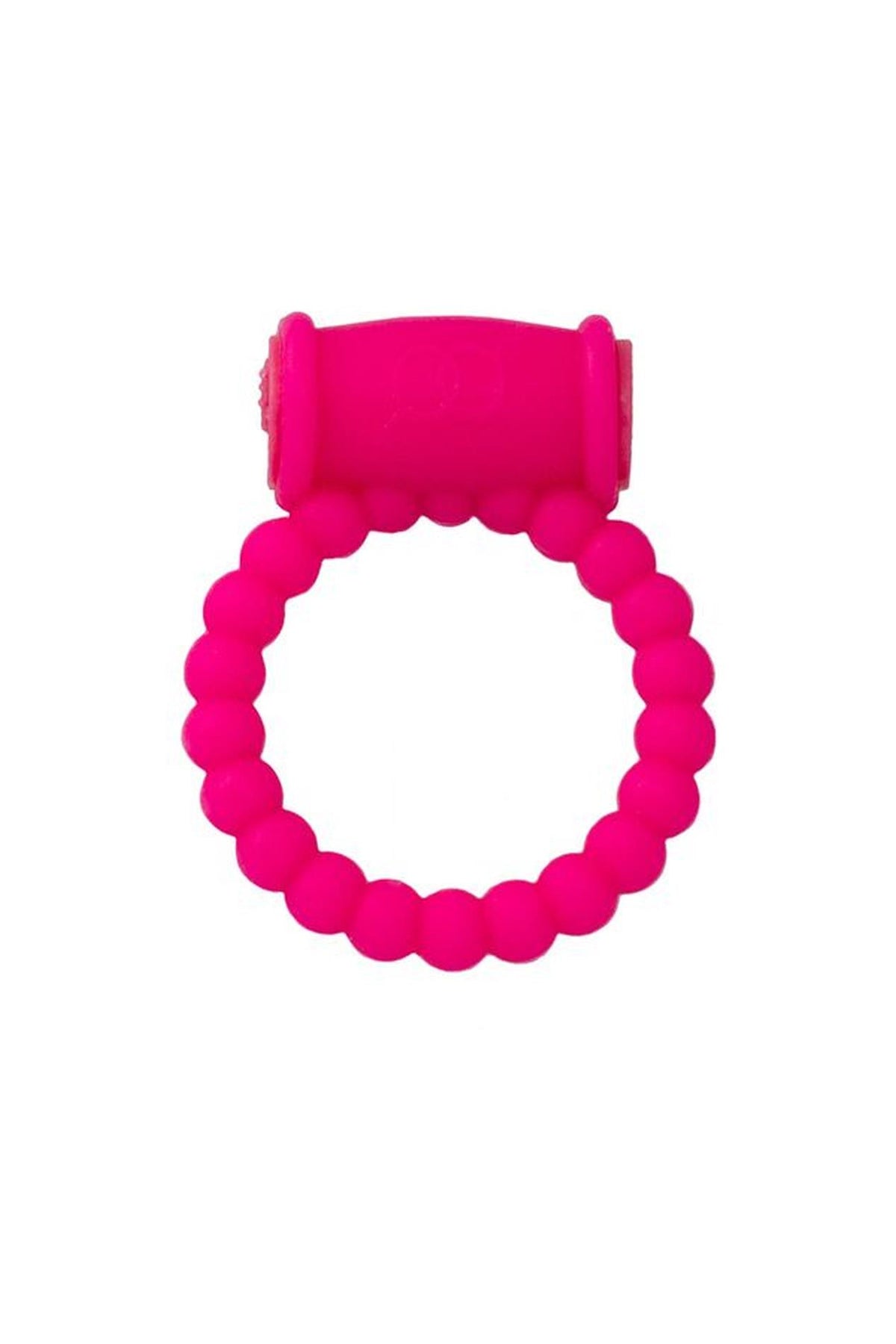 2-Silikonowy wibrujący pierścień erekcyjny AToys różowy 3.5 cm-2