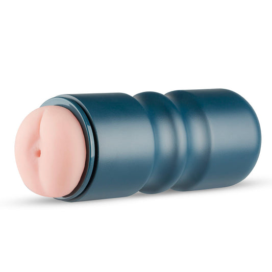 2-Masturbator analny FPPR żebrowany różowy 18 cm-2