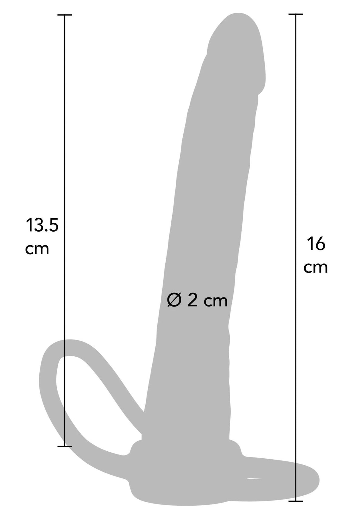1-Podwójne dildo silikonowe Double Trouble ToyJoy 16 cm-1