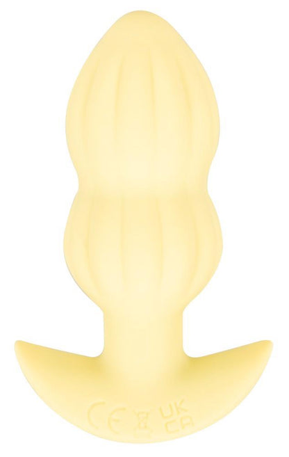 3-Plug wibrujący Cuties żółty silikonowy 7 trybów USB 8 cm-3
