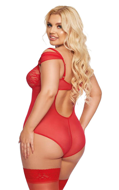 2-Body Dora SoftLine Collection czerwone 3XL-2